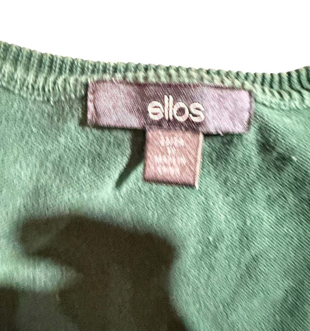 Women’s Ellos Turquoise Cotton Cardigan Size 1X (22-24) - Picture 5 of 10